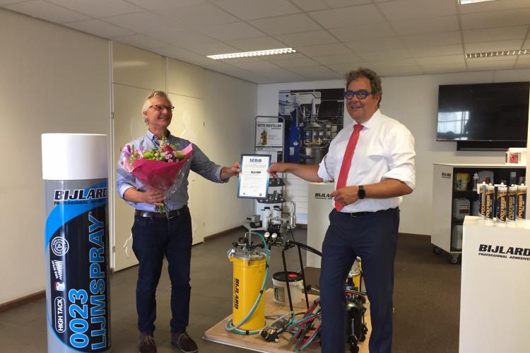 Sebo uitreiking aan Bijlard International